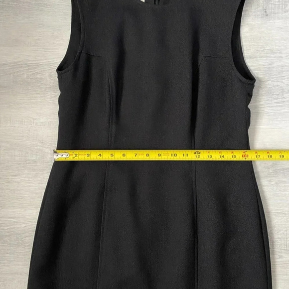 Vintage Jeremy Scott Braemar Dark Grey Dress Size 12 Tight Weave Lined 🇨🇦 - Picture 10 of 17